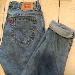 Vintage Levi’s high rise tapered jeans